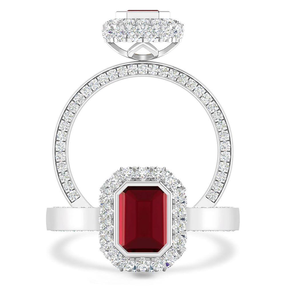 White Gold - Garnet