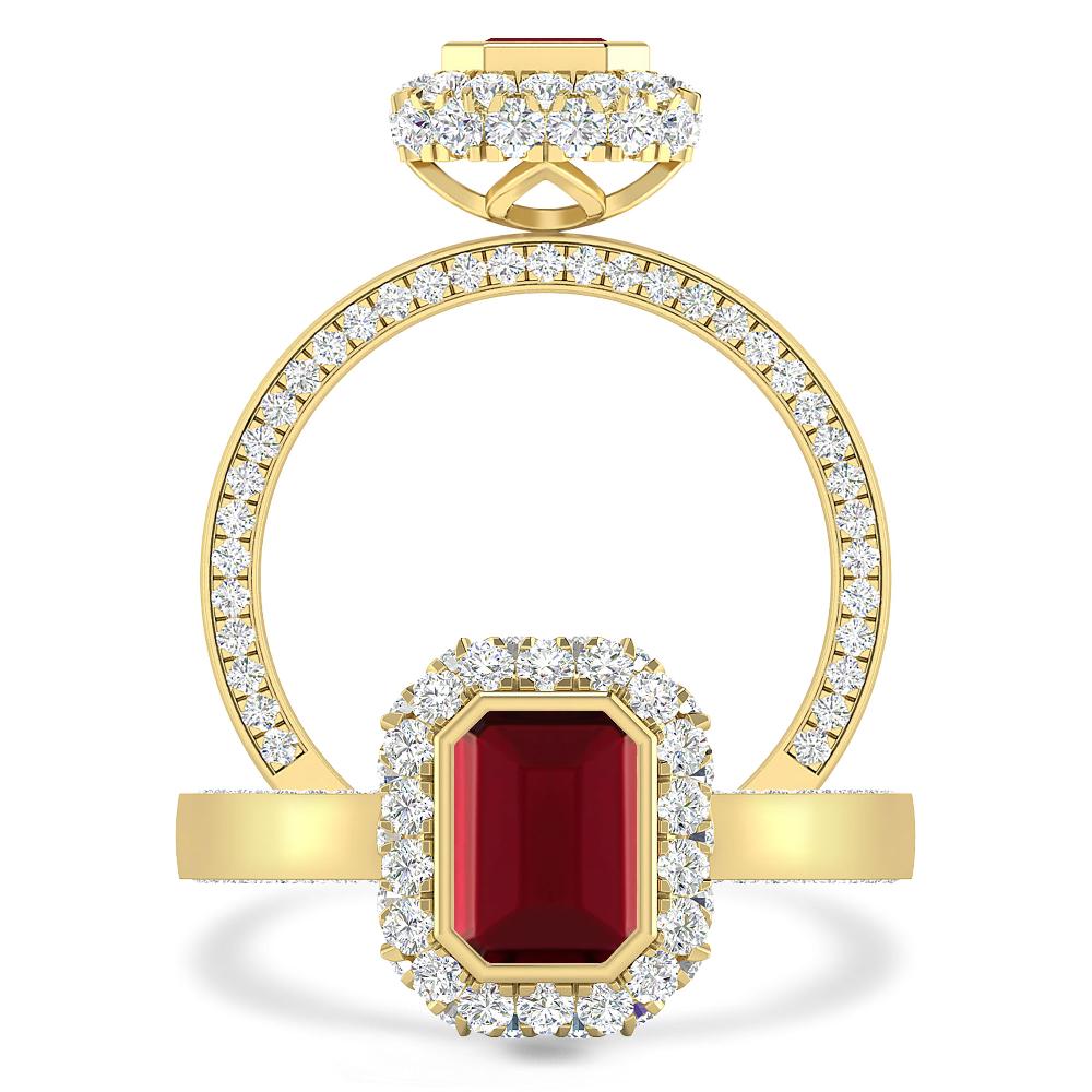 Yellow Gold - Garnet