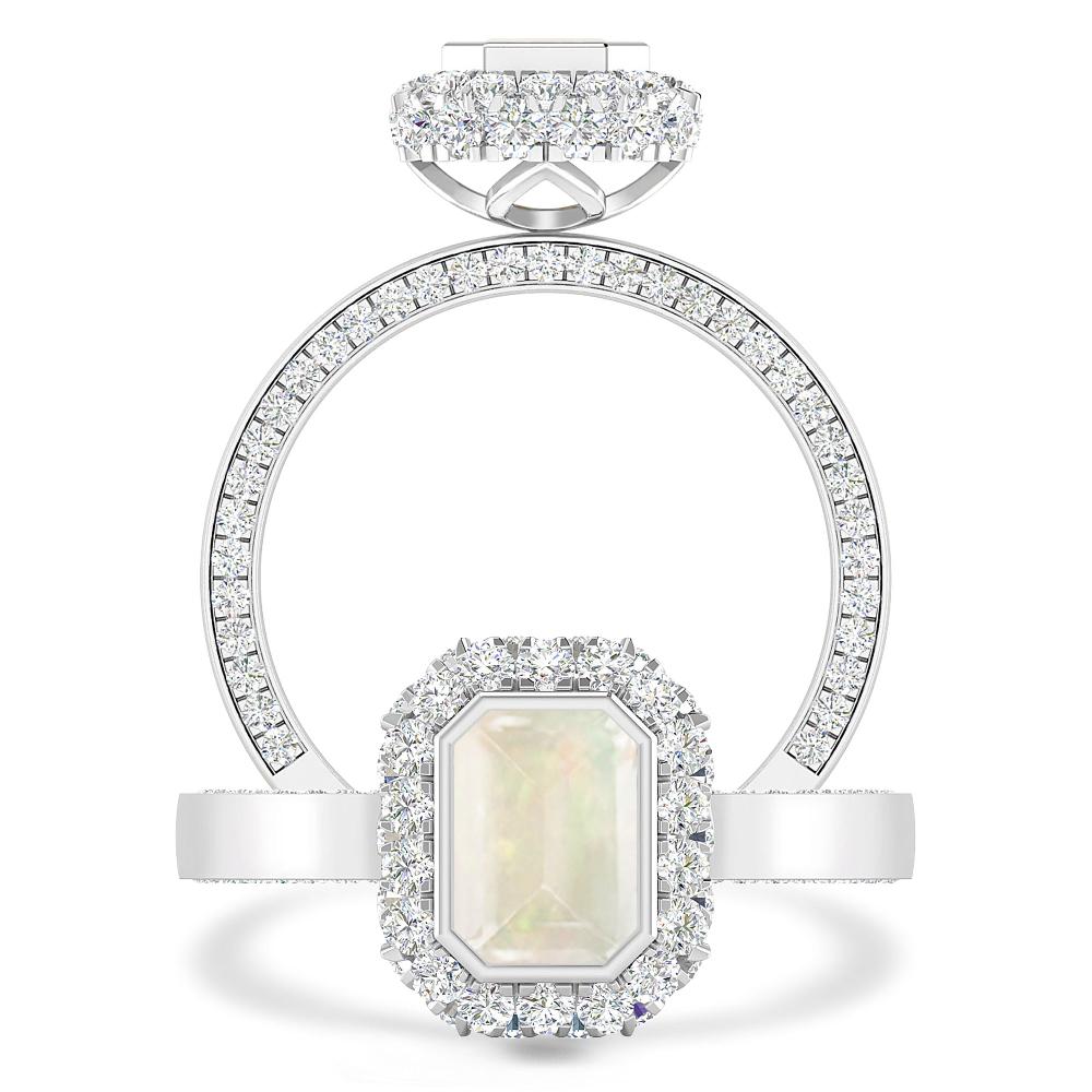 White Gold - Opal