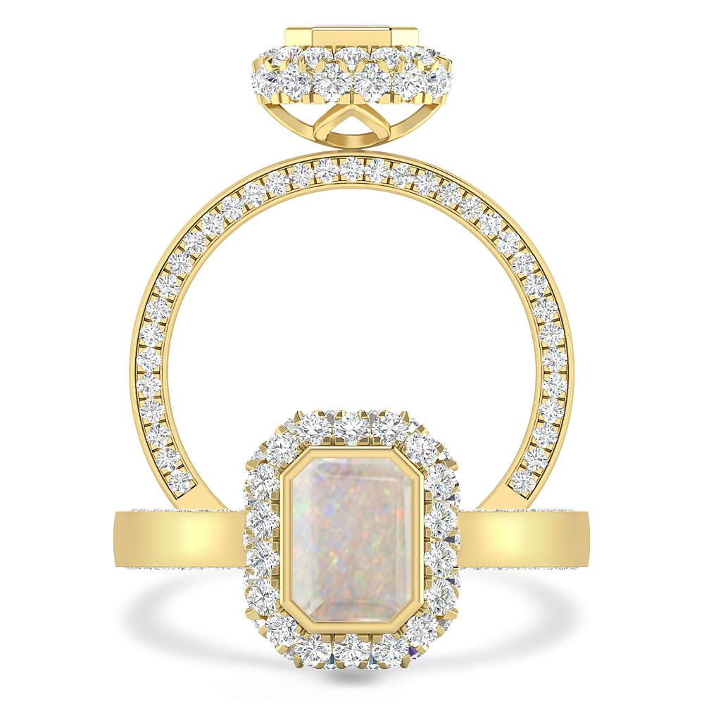 Yellow Gold - Opal