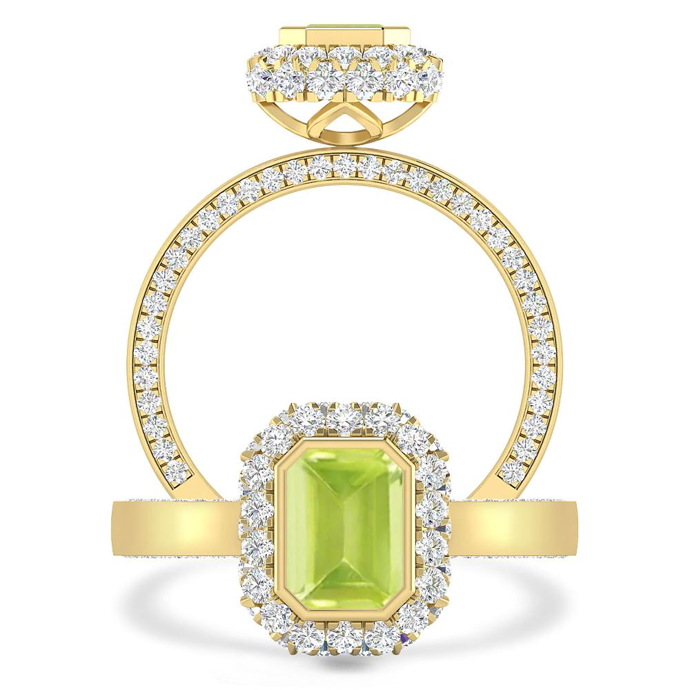 Yellow Gold - Peridot