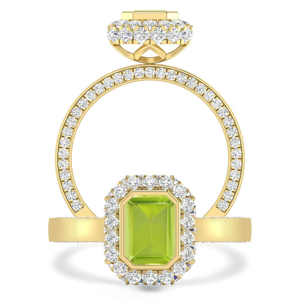 Yellow Gold - Peridot