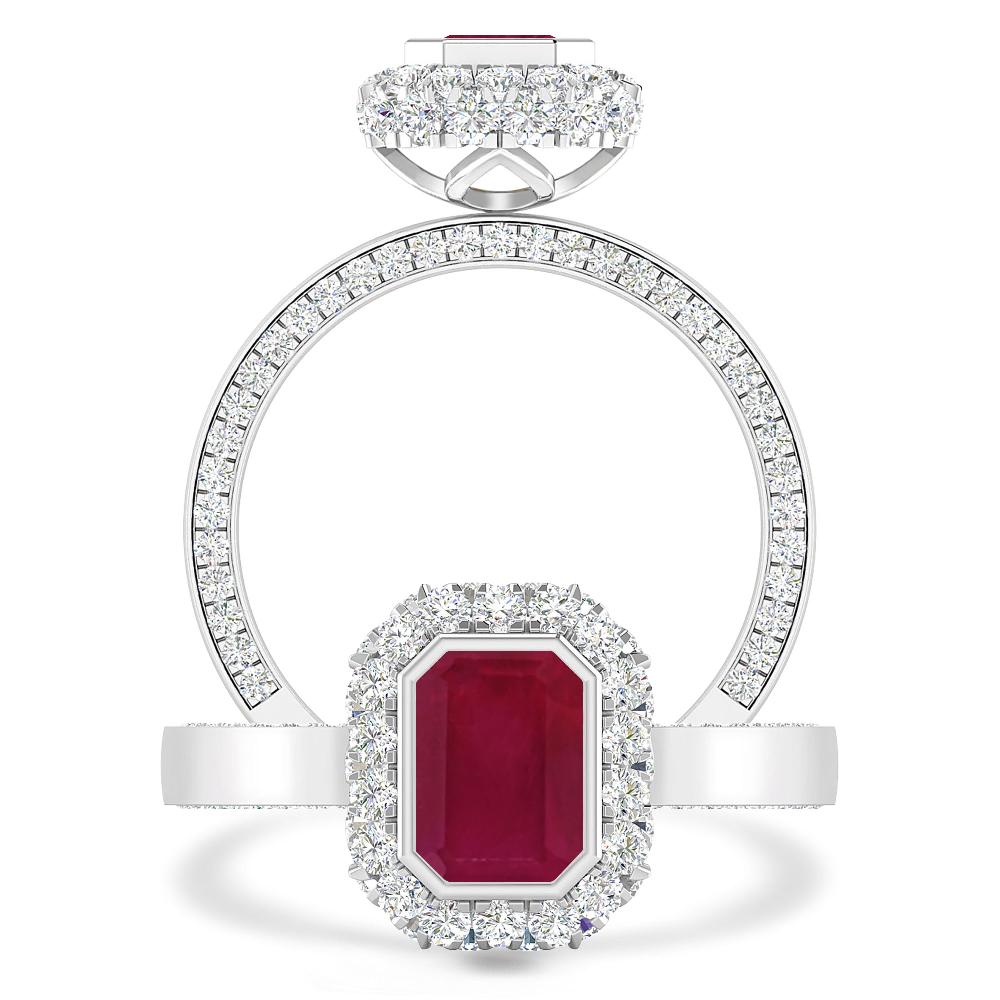 White Gold - Ruby