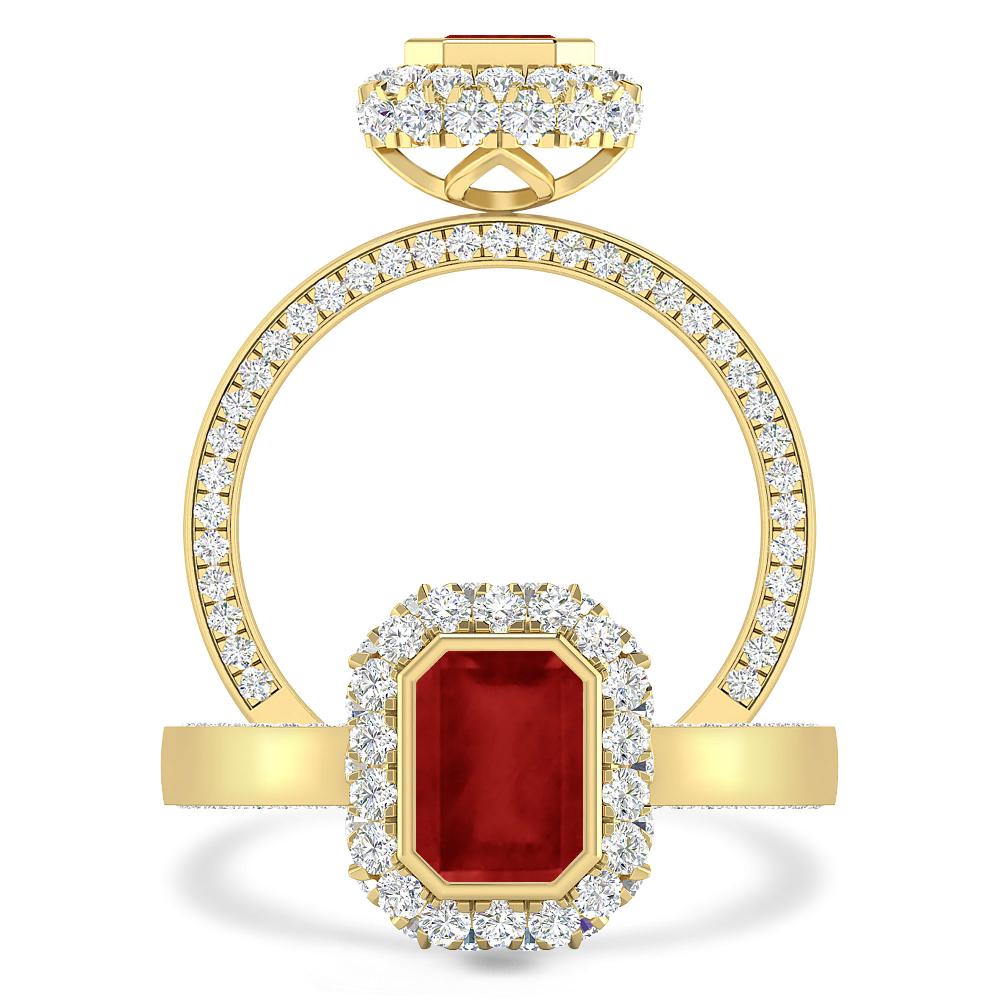 Yellow Gold - Ruby