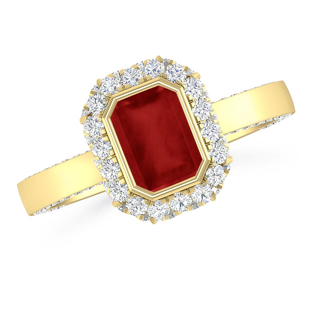 Yellow Gold - Ruby