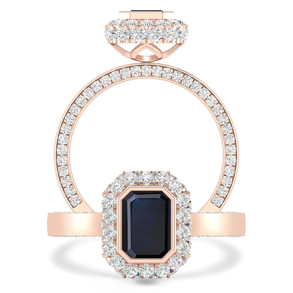 Rose Gold - Sapphire