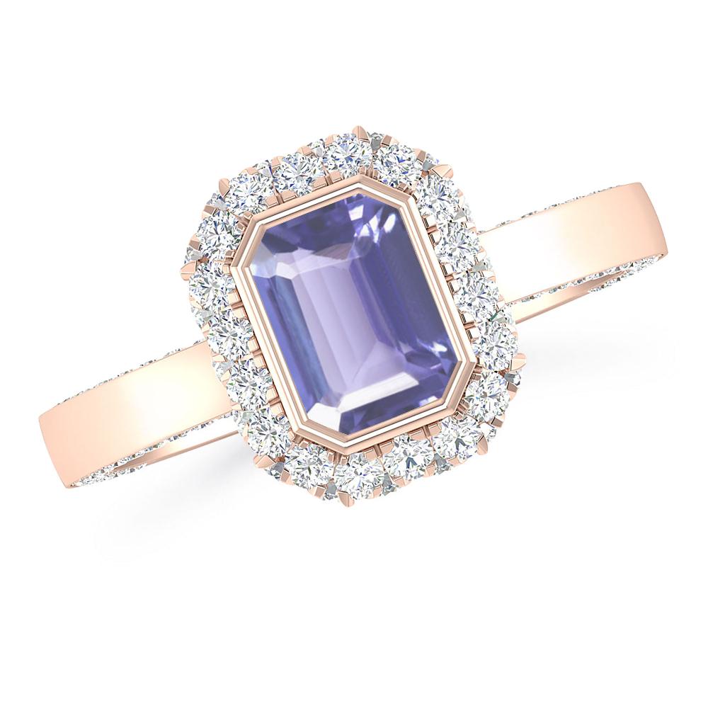 Rose Gold - Tanzanite