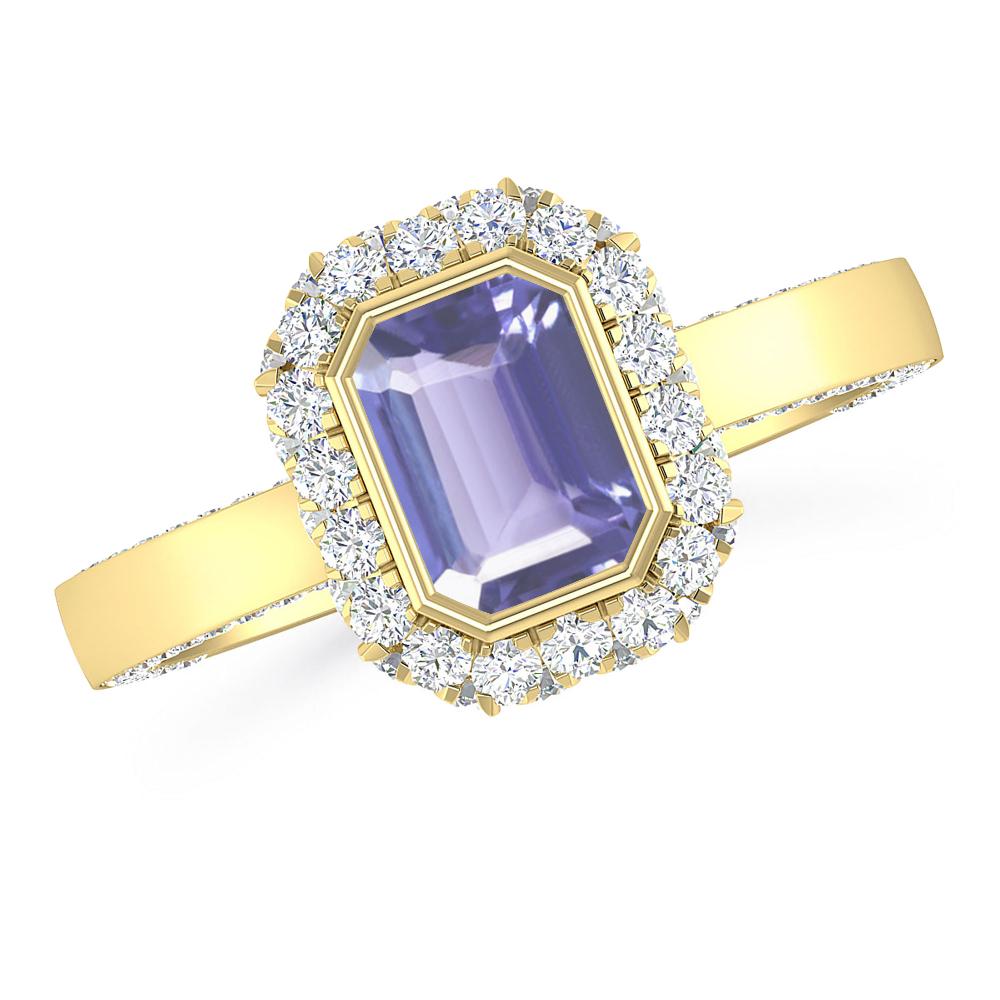 Yellow Gold - Tanzanite