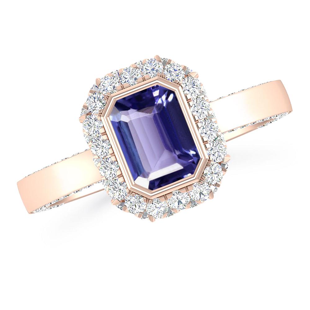 Rose Gold - Tanzanite