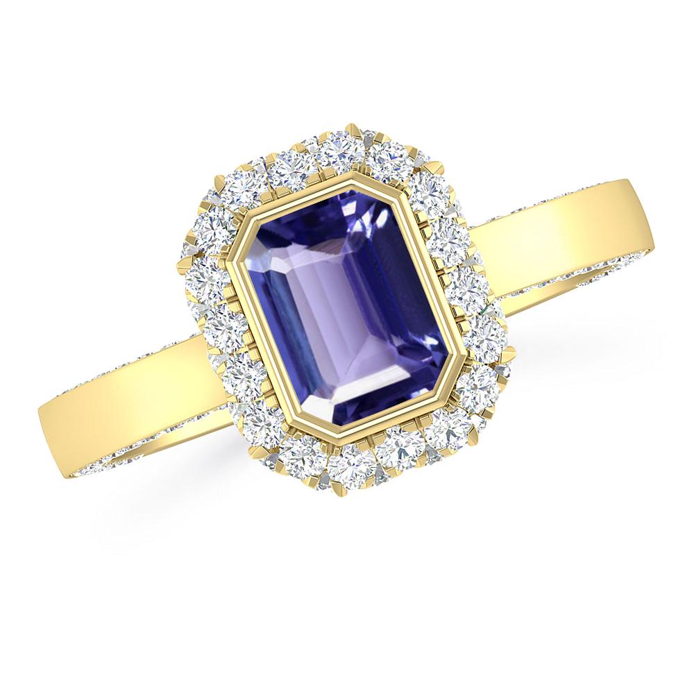 Yellow Gold - Tanzanite