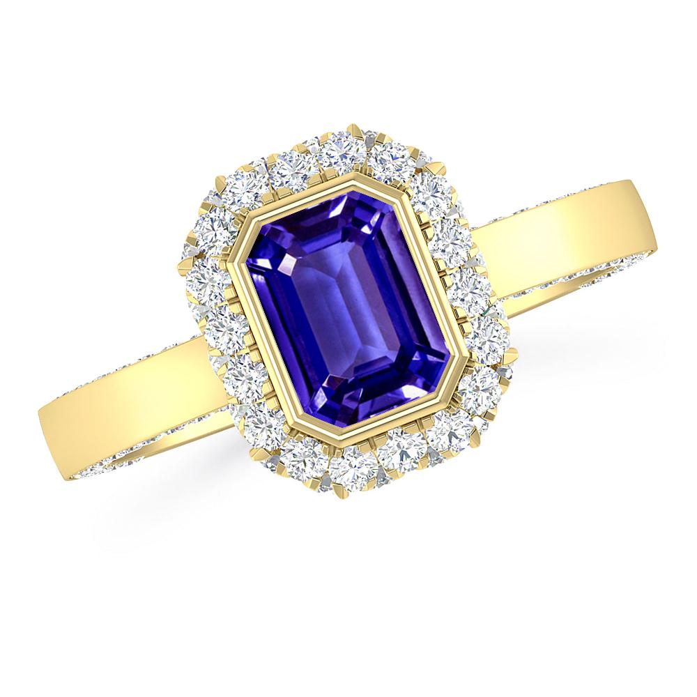 Yellow Gold - Tanzanite