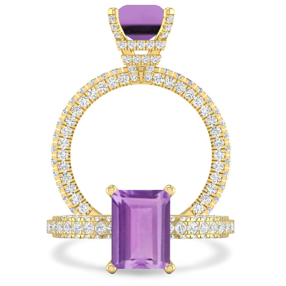 Yellow Gold - Amethyst