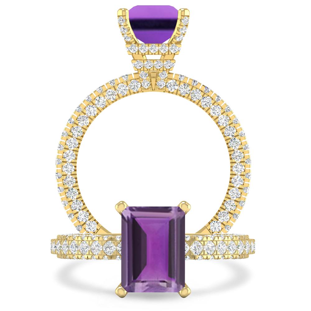 Yellow Gold - Amethyst