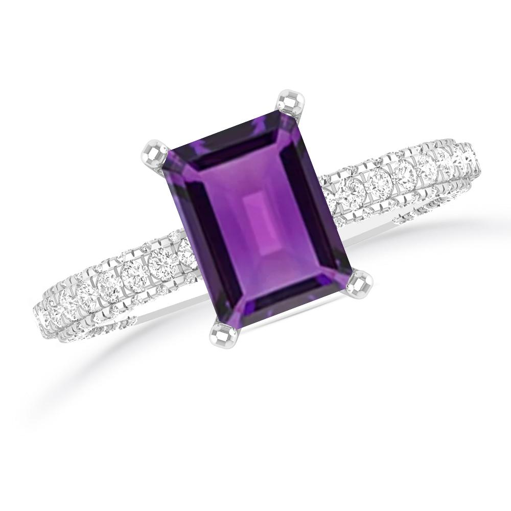 White Gold - Amethyst