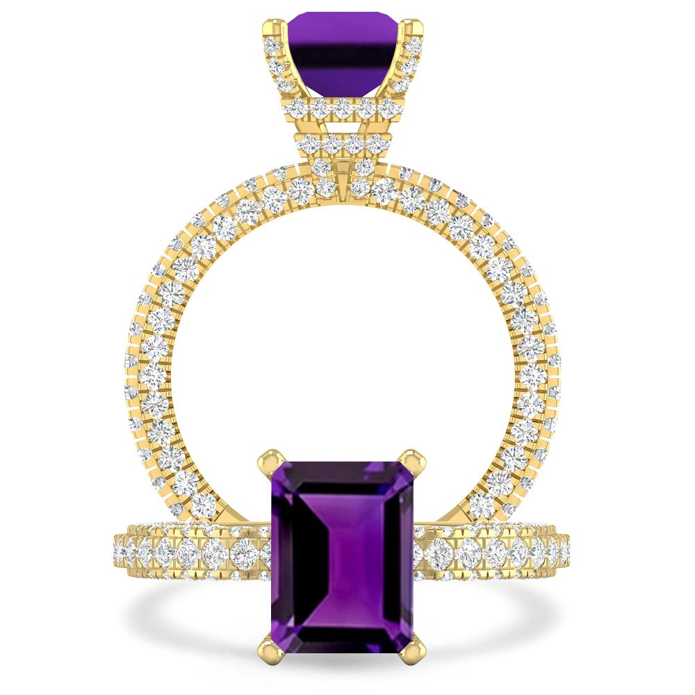 Yellow Gold - Amethyst