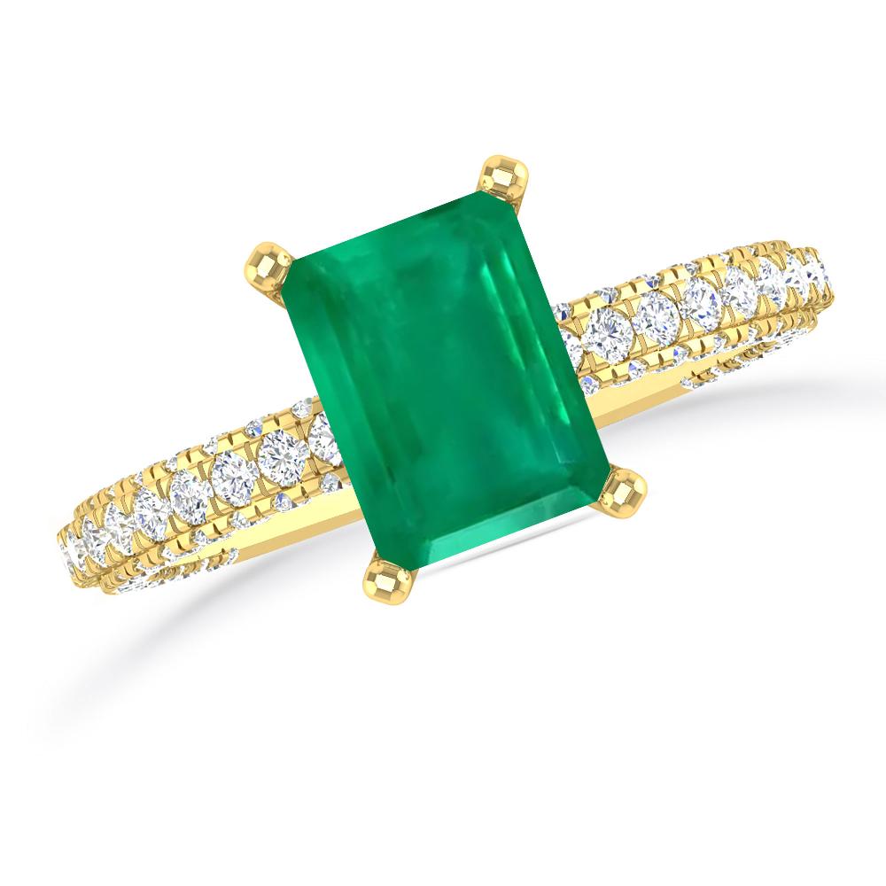 Yellow Gold - Emerald