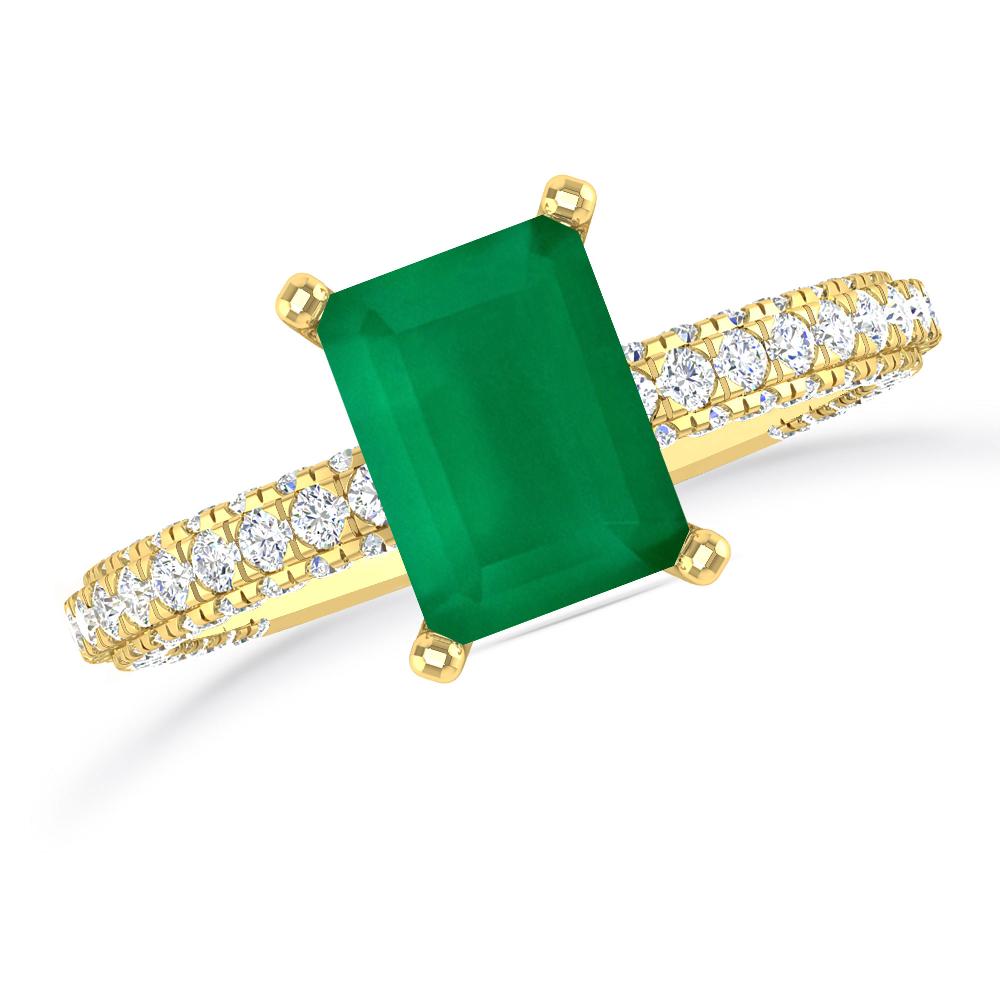 Yellow Gold - Emerald