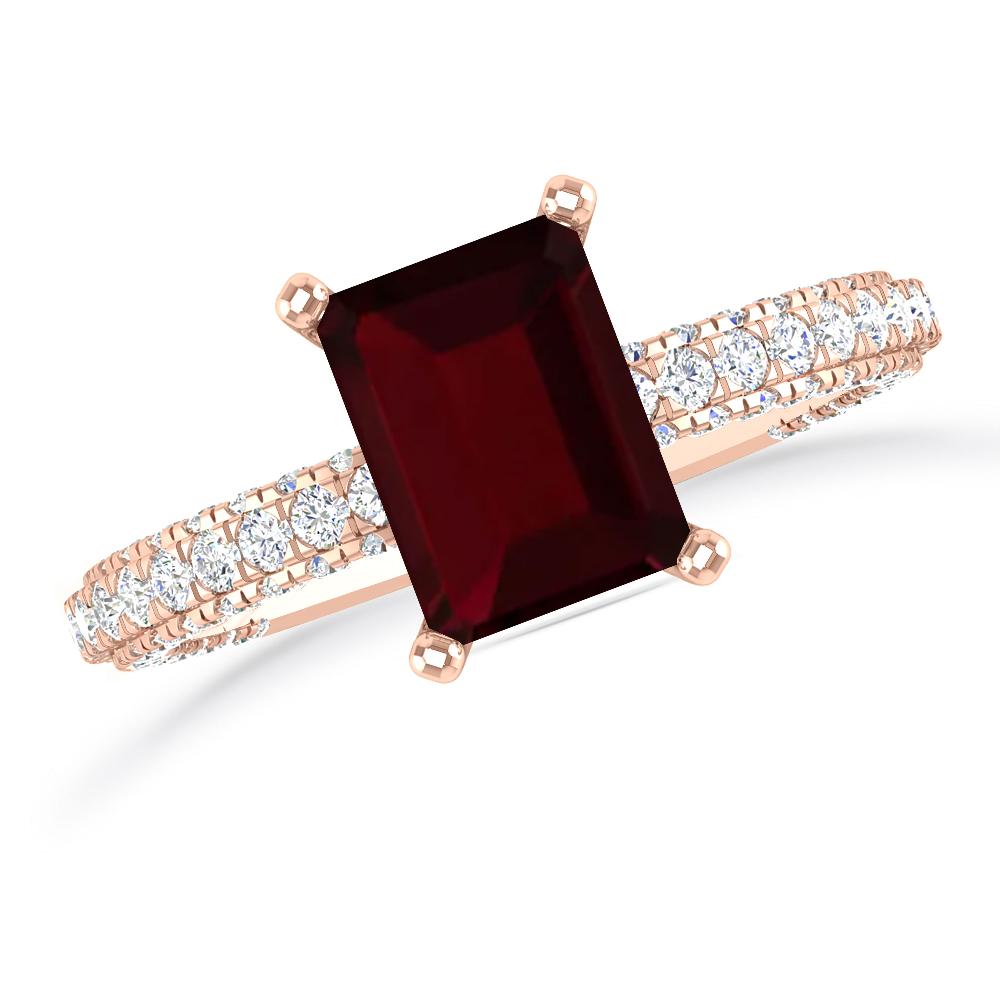 Rose Gold - Garnet