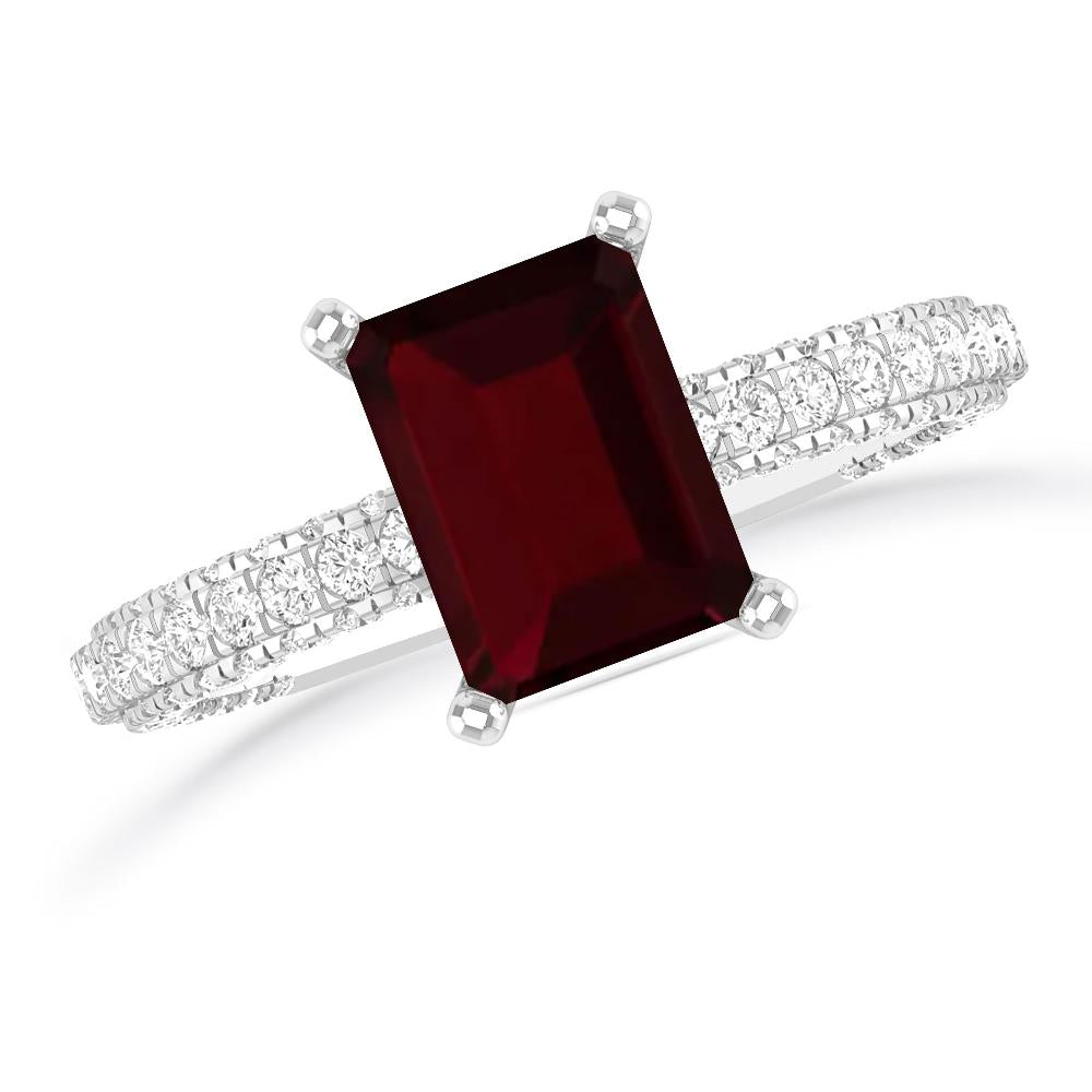 White Gold - Garnet