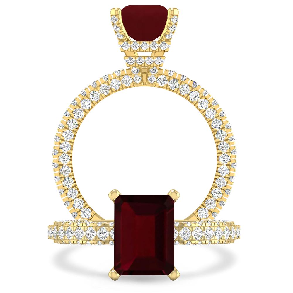 Yellow Gold - Garnet