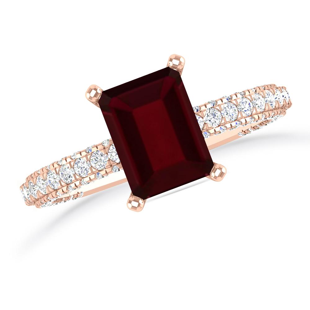 Rose Gold - Garnet