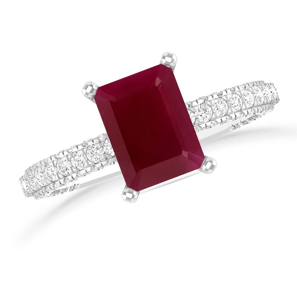 White Gold - Ruby