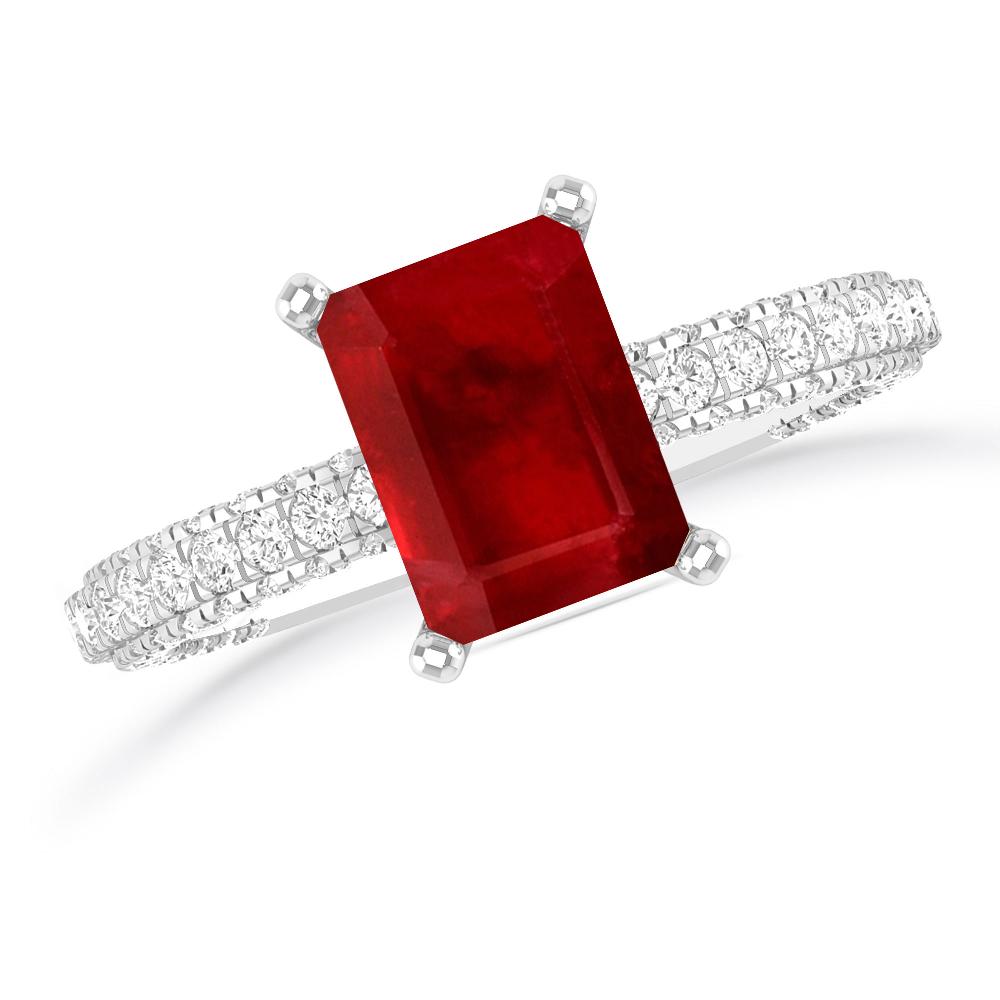 White Gold - Ruby