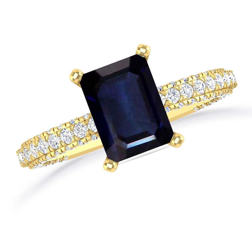 Yellow Gold - Sapphire