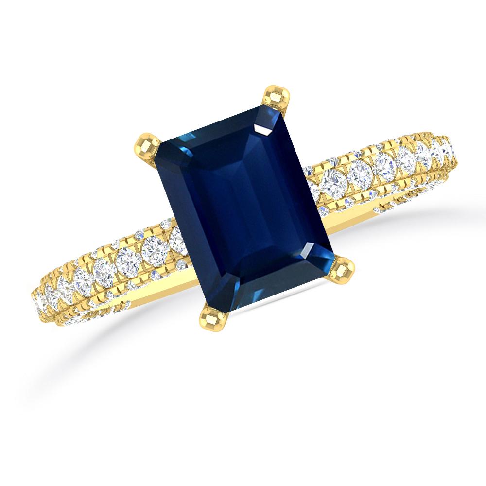 Yellow Gold - Sapphire