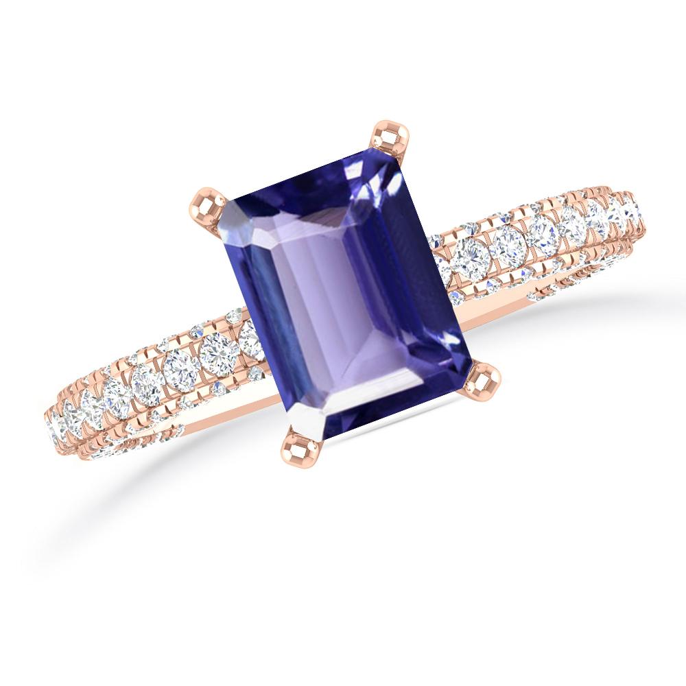 Rose Gold - Tanzanite