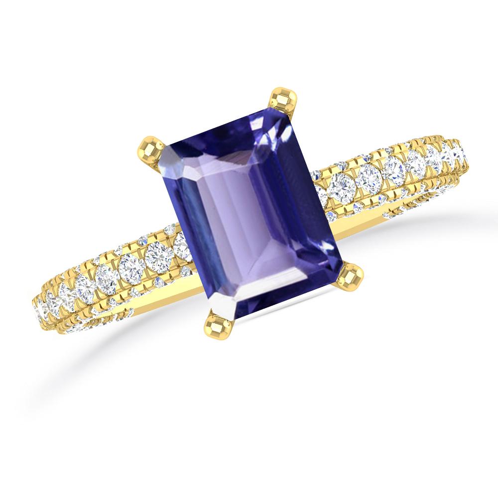 Yellow Gold - Tanzanite