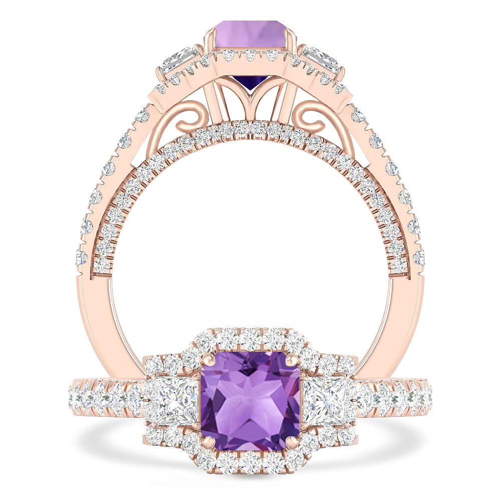 Rose Gold - Amethyst