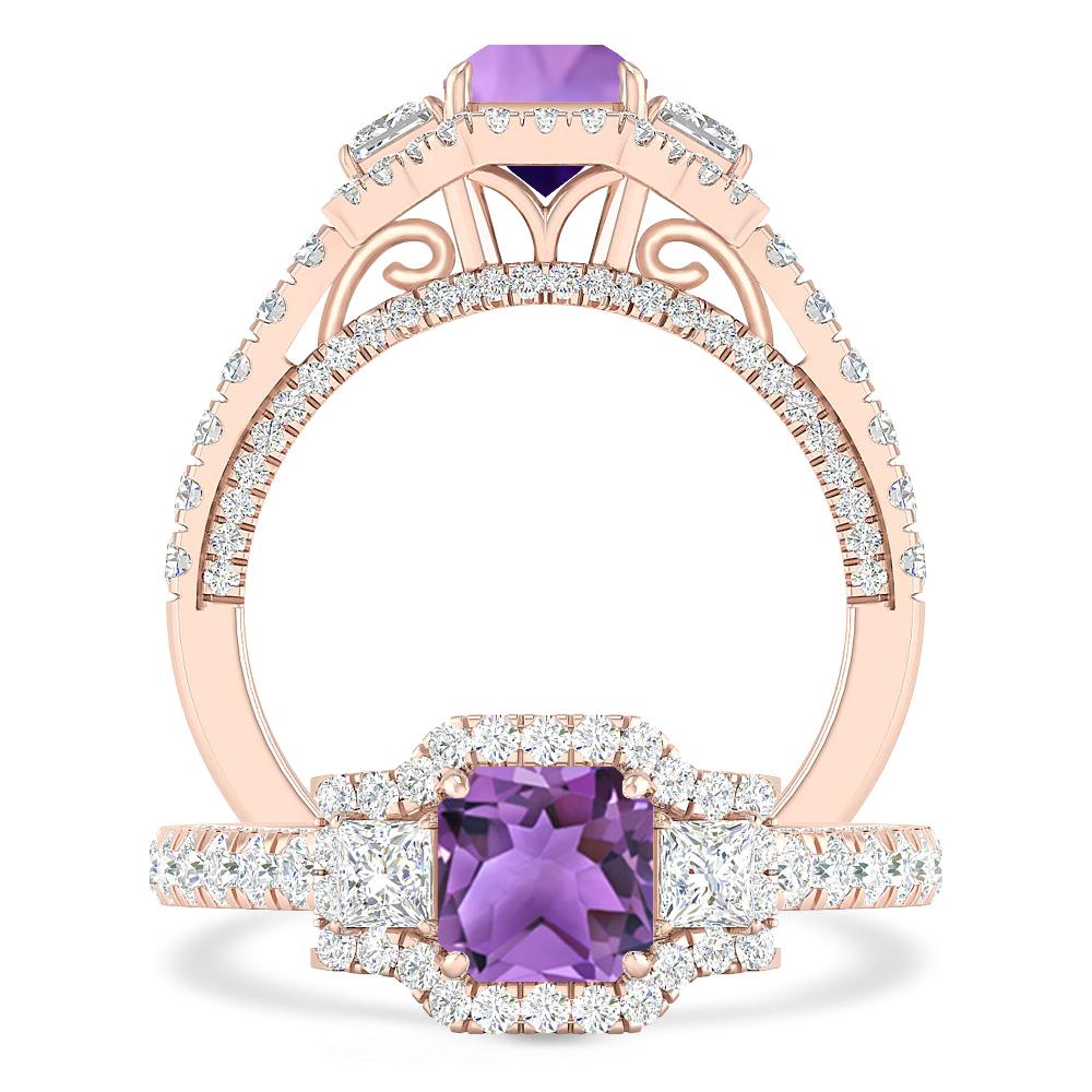 Rose Gold - Amethyst