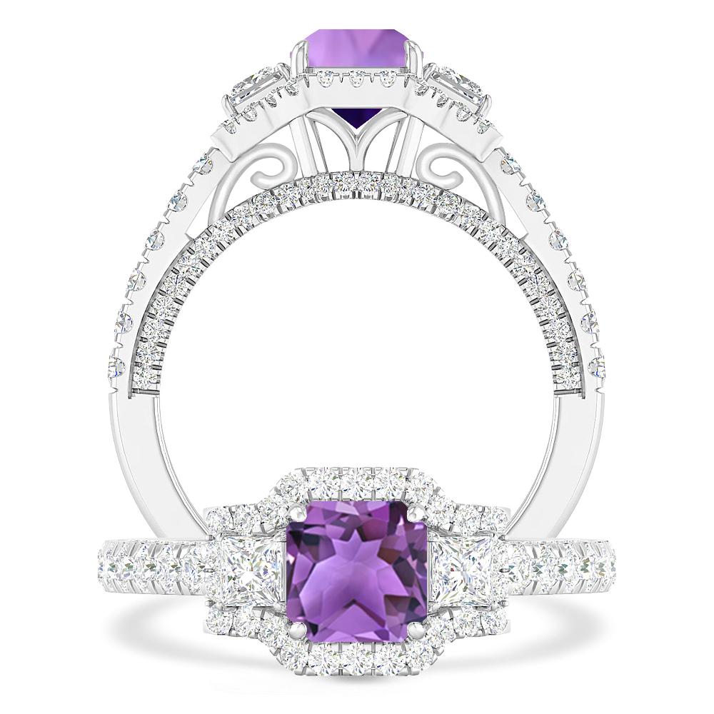 White Gold - Amethyst