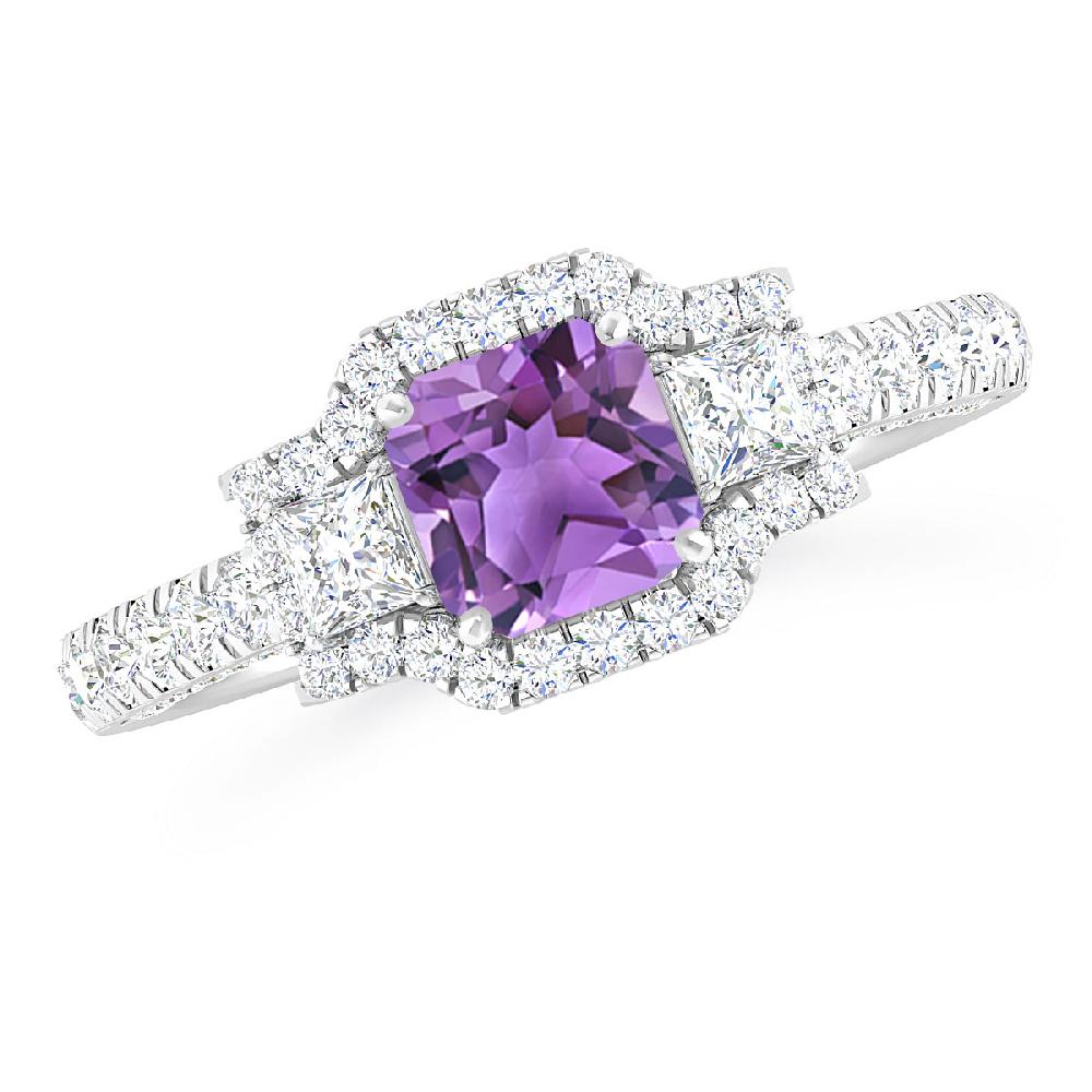 White Gold - Amethyst