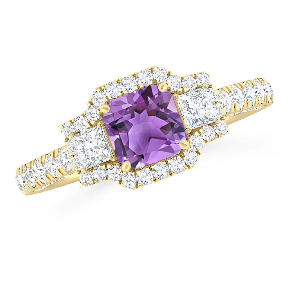 Yellow Gold - Amethyst