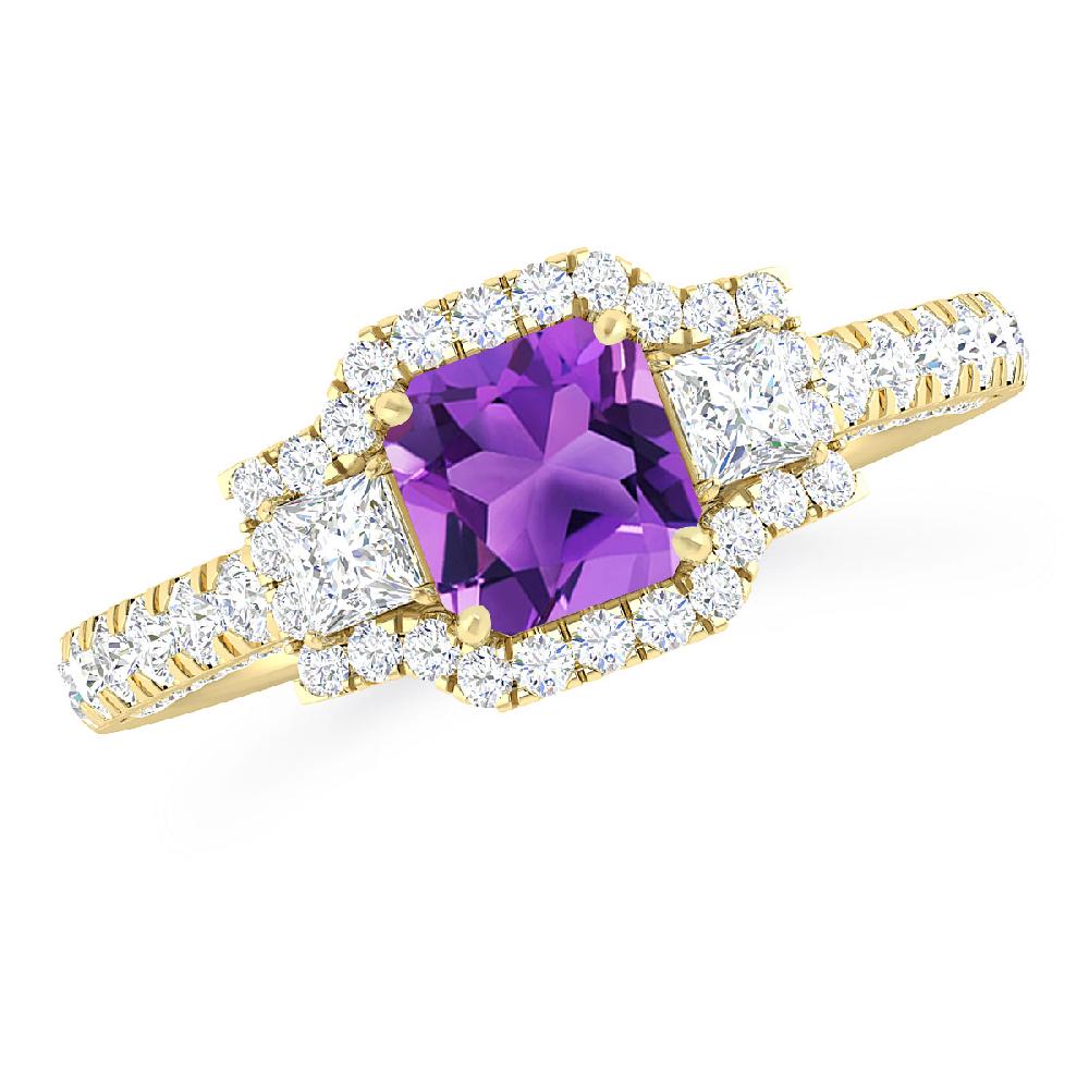 Yellow Gold - Amethyst
