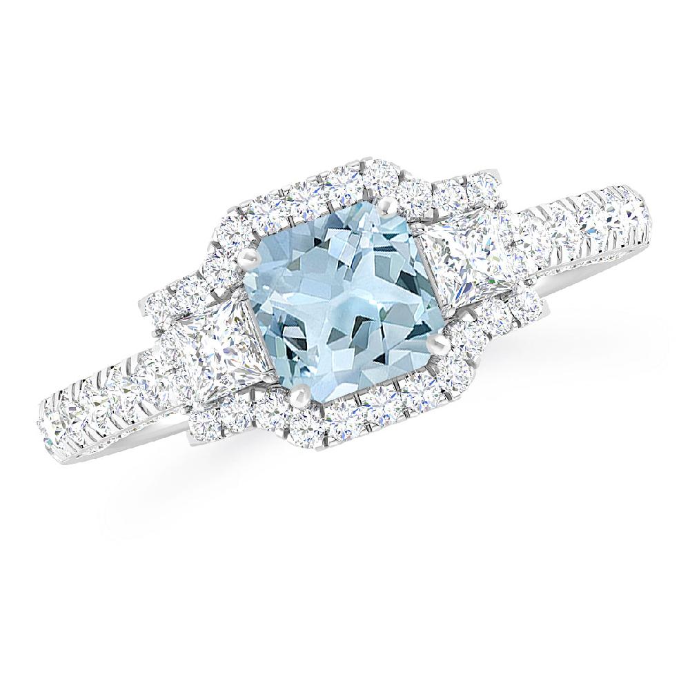 White Gold - Aquamarine