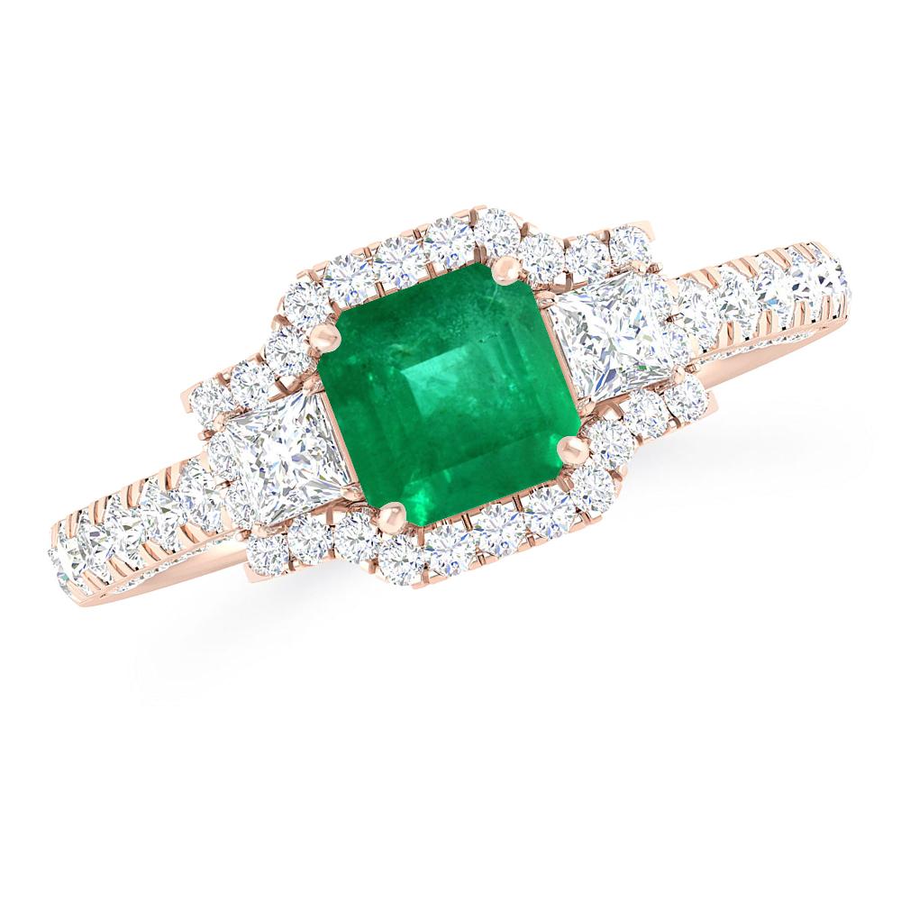 Rose Gold - Emerald