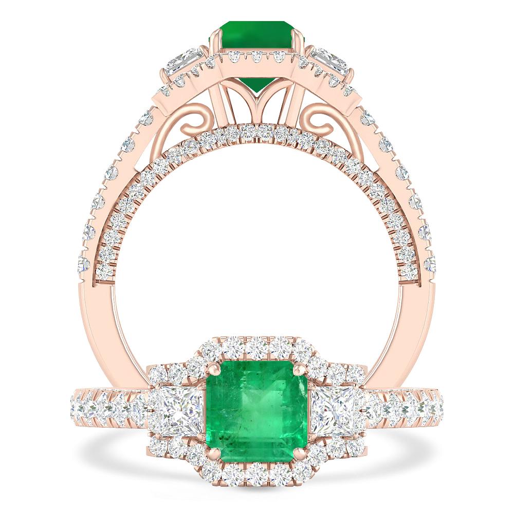 Rose Gold - Emerald