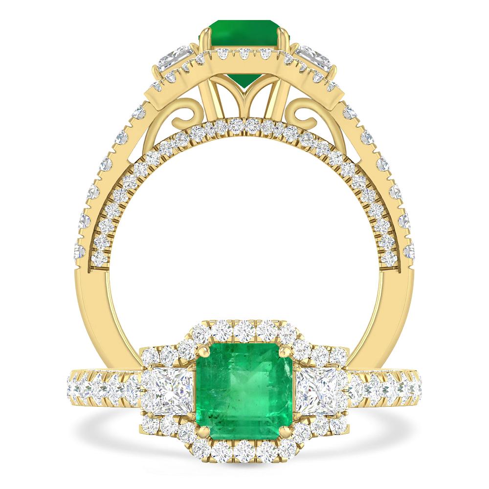 Yellow Gold - Emerald