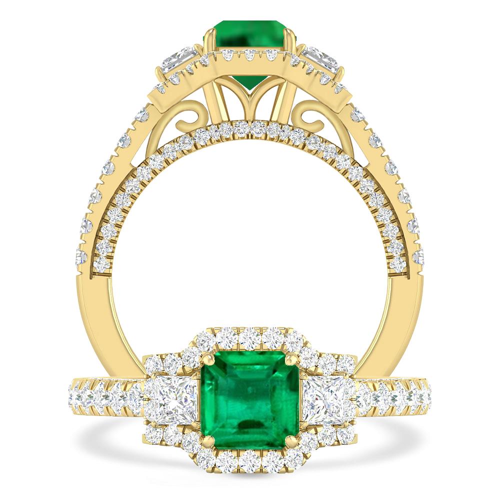 Yellow Gold - Emerald