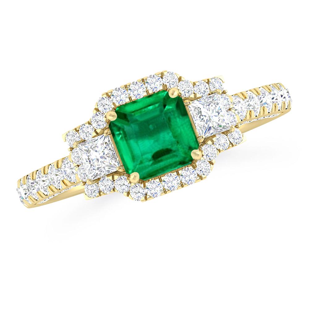 Yellow Gold - Emerald