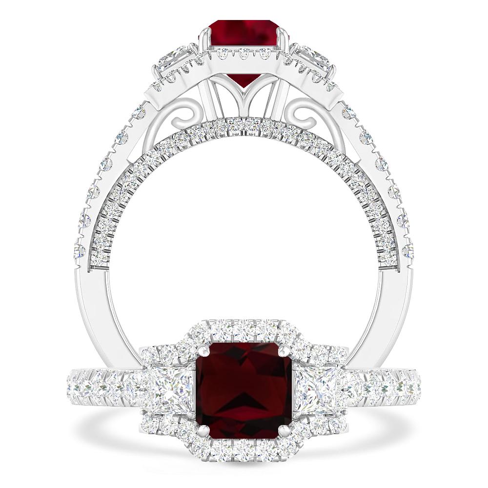 White Gold - Garnet