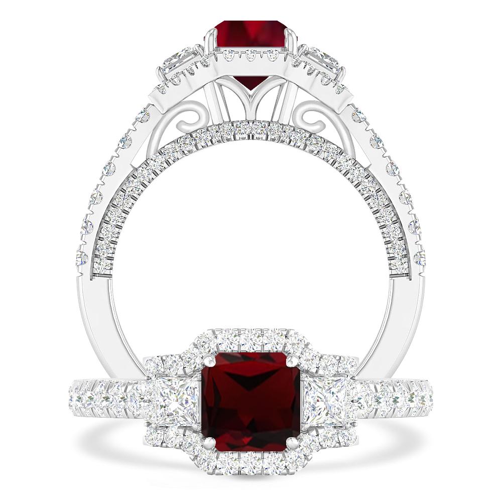 White Gold - Garnet