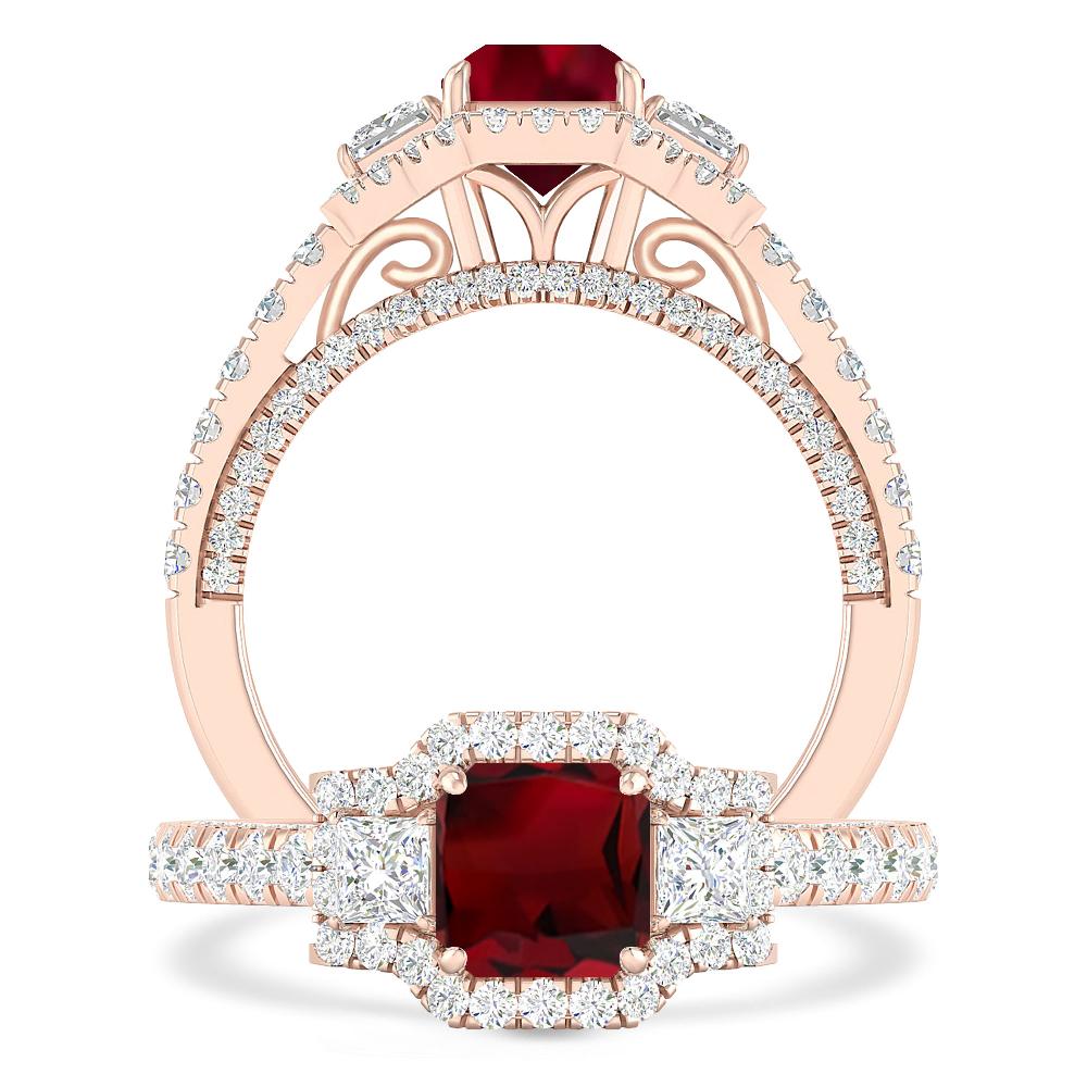 Rose Gold - Garnet