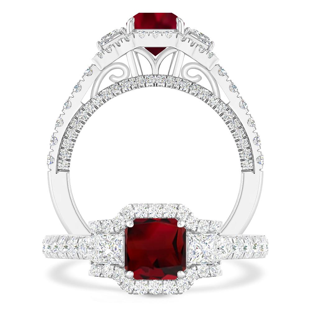 White Gold - Garnet