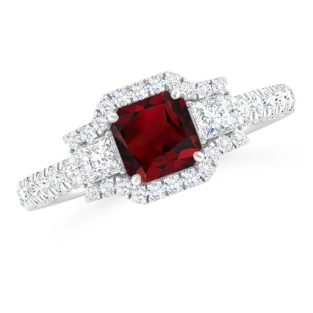 White Gold - Garnet