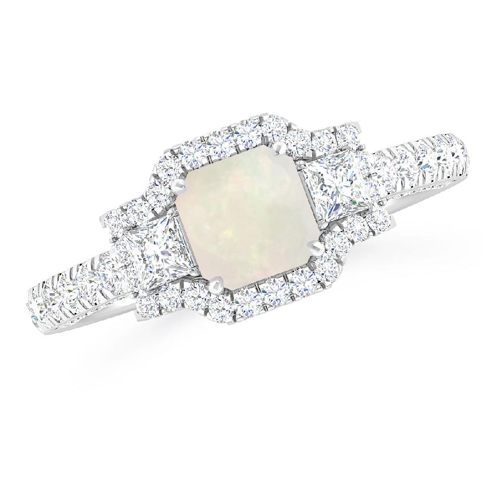 White Gold - Opal