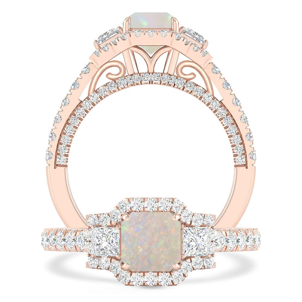 Rose Gold - Opal